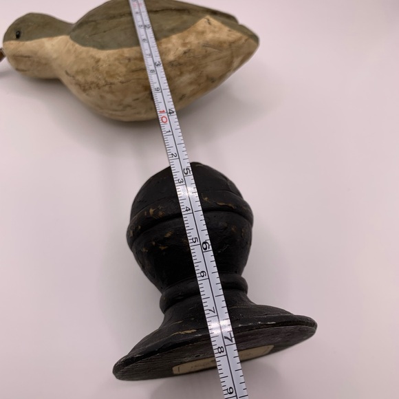 A set of two wooden bird sculptures - Picture 9 of 10